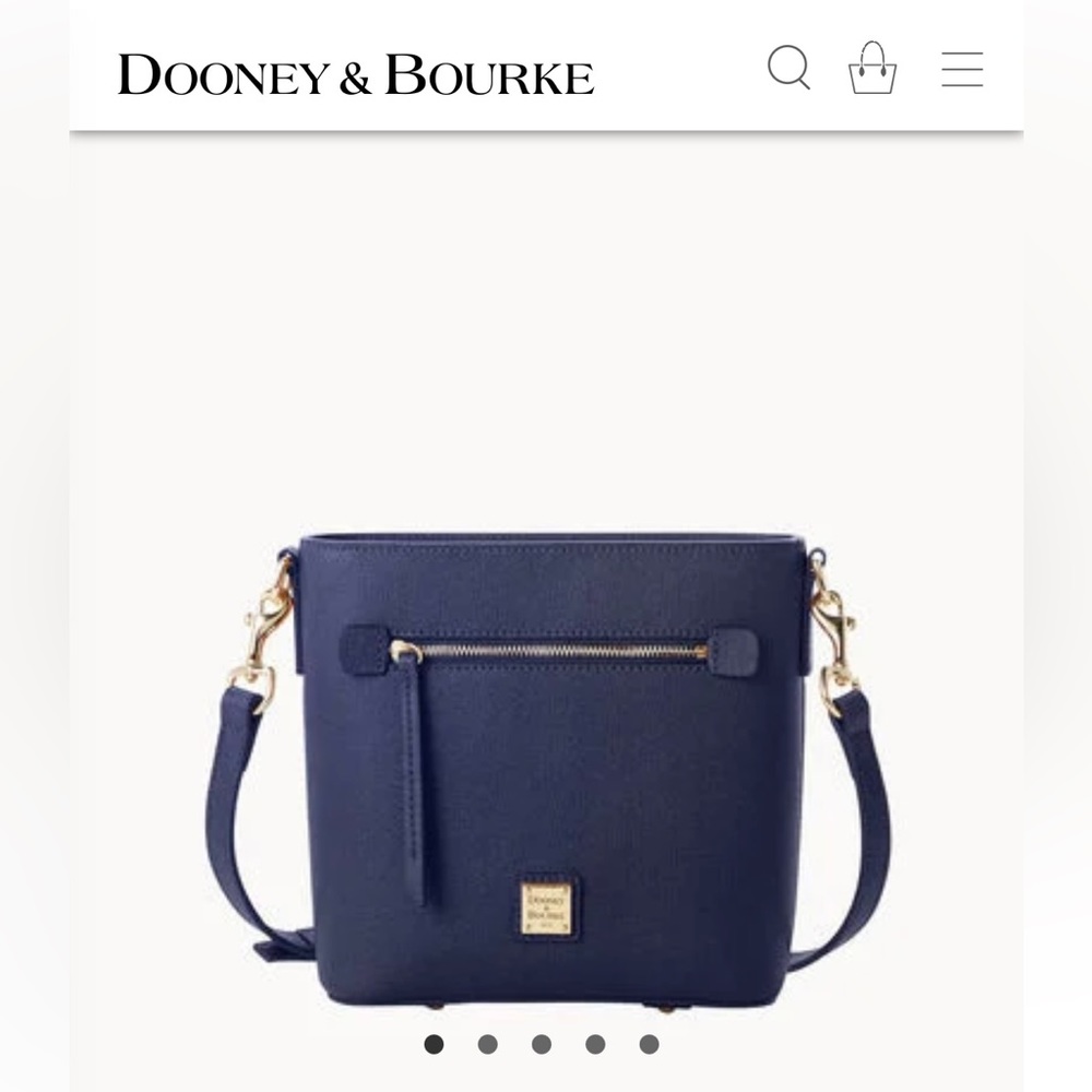 Dooney & Bourke Saffiano Small Crossbody in Marine color, NWT